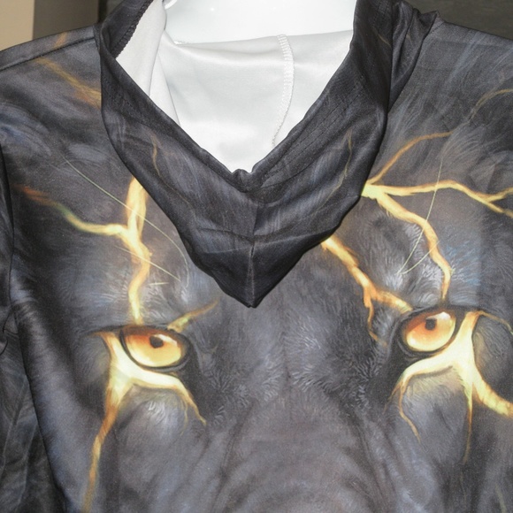 SOLD!!!  3D Lion Print Lightweight Pullover Hoodie - Picture 4 of 5